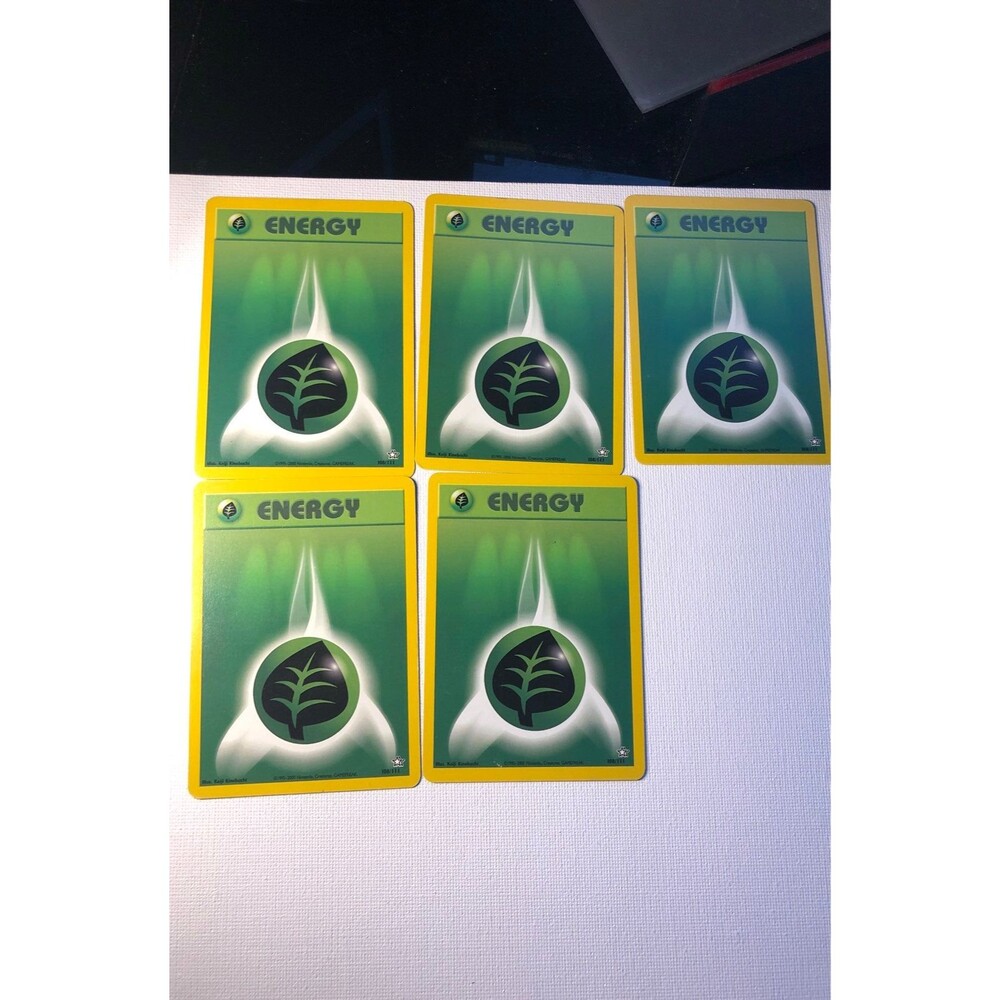 Lot of Pokemon Leaf Cards Energy set 108